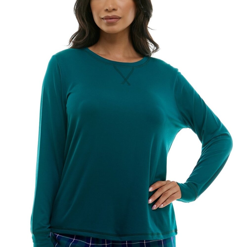 #111. Roudelain Women's Cozy Luxe Long-Sleeve Crewneck Pajama Top
